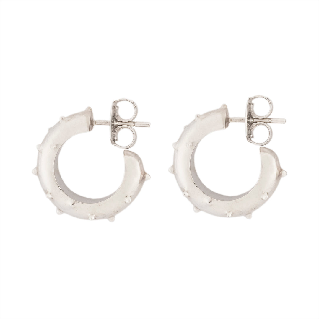 ARGOLA AGAVE PRATA COM RÓDIO