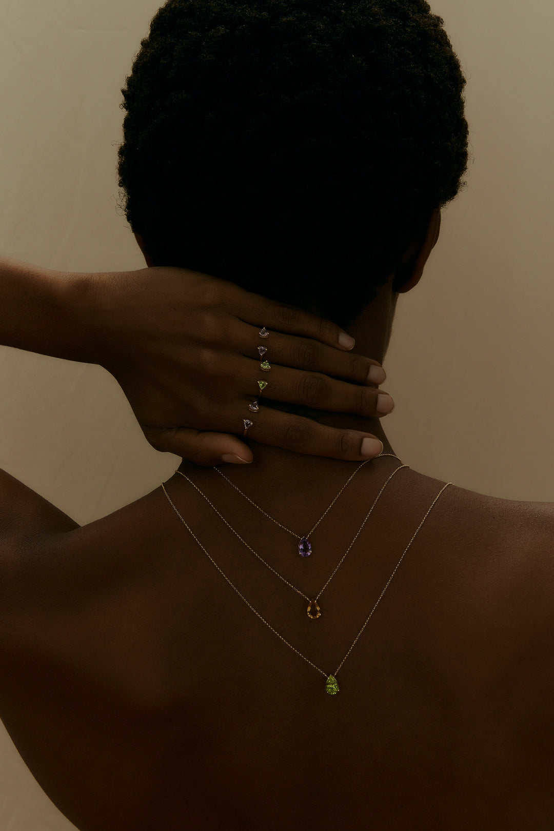 COLAR TOPKAPI OURO AMARELO E AMETISTA