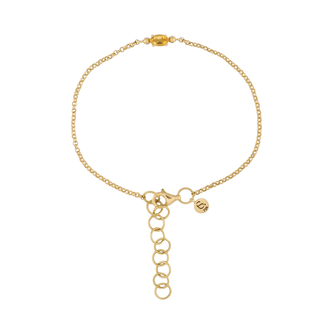 PULSEIRA FRIDA OURO AMARELO E CITRINO