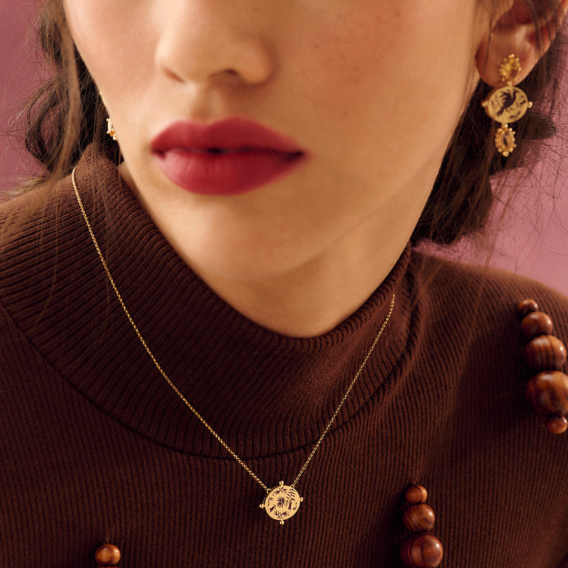 BRINCO FRIDA OTOMI OURO AMARELO