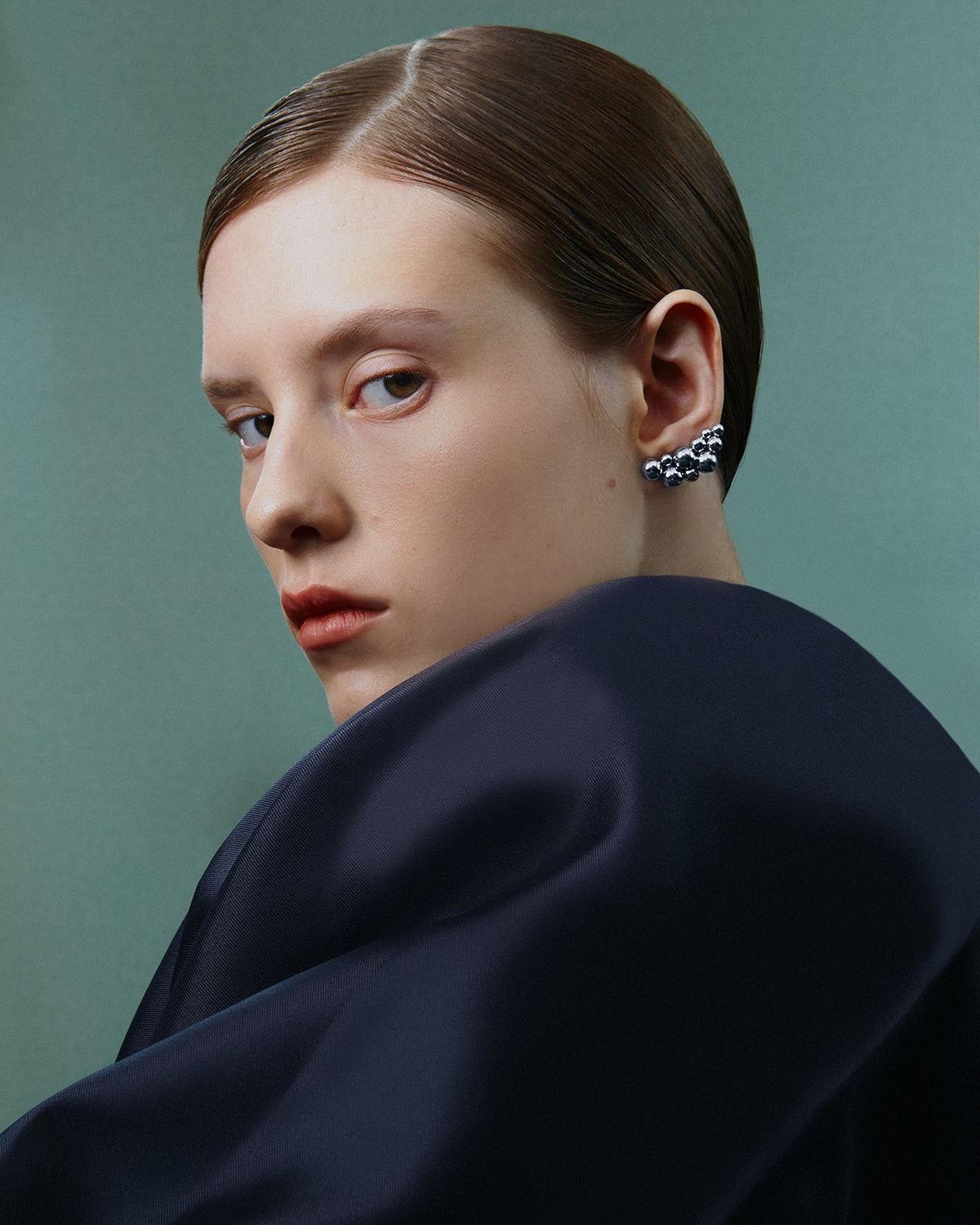 Earcuff bubbles 10 prata com banho de ródio