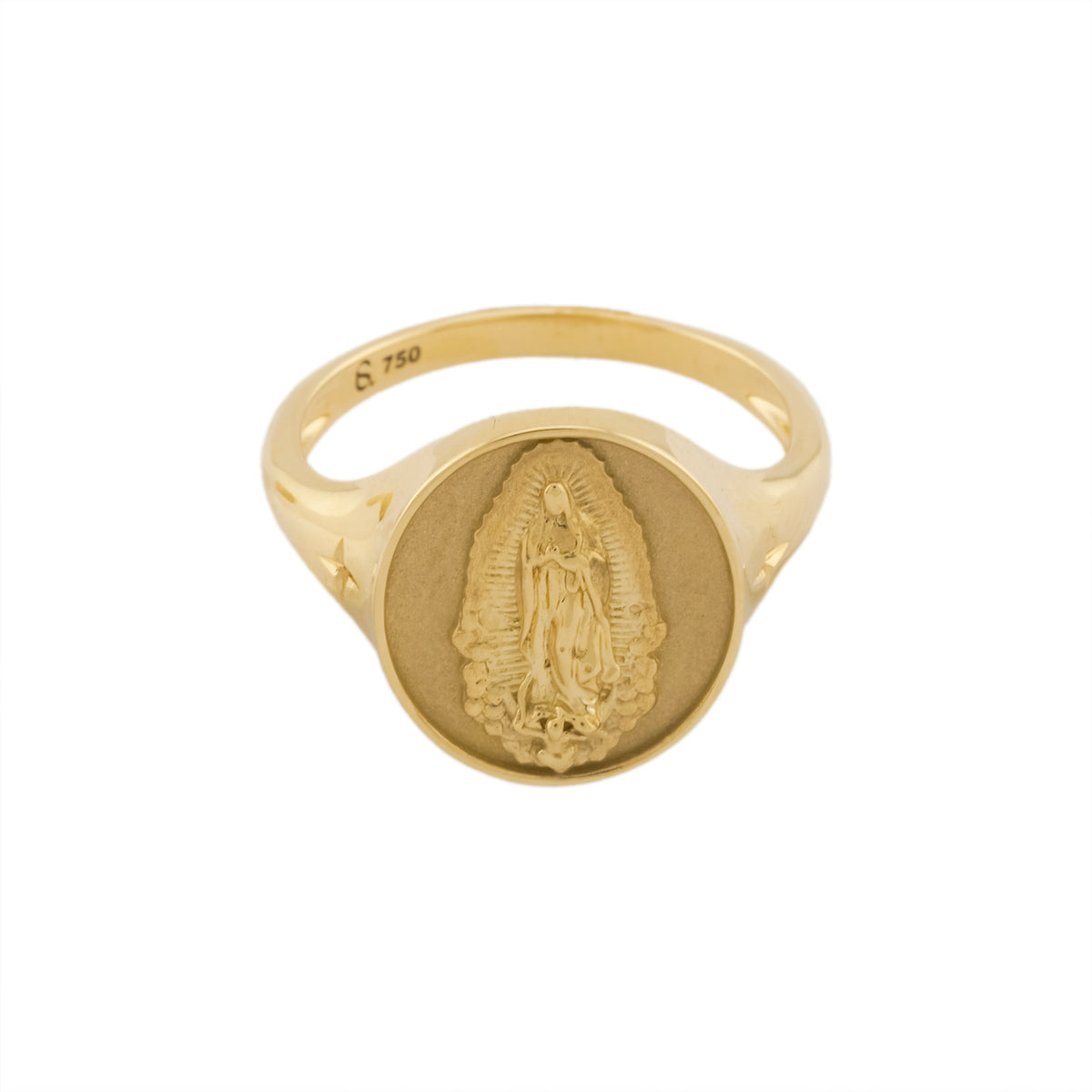 Anel guadalupe ouro amarelo