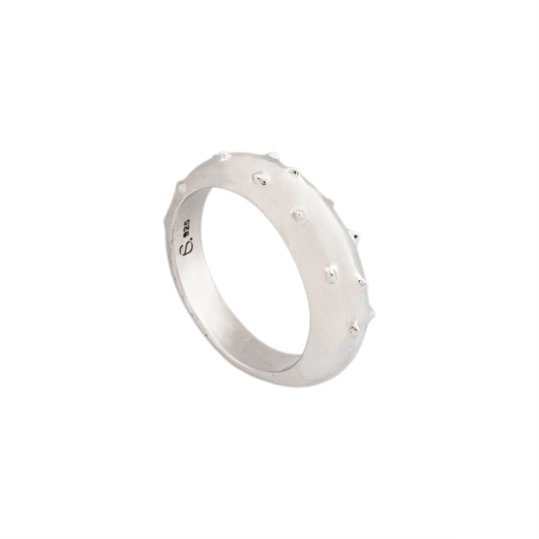 ANEL AGAVE PRATA COM BANHO DE RÓDIO