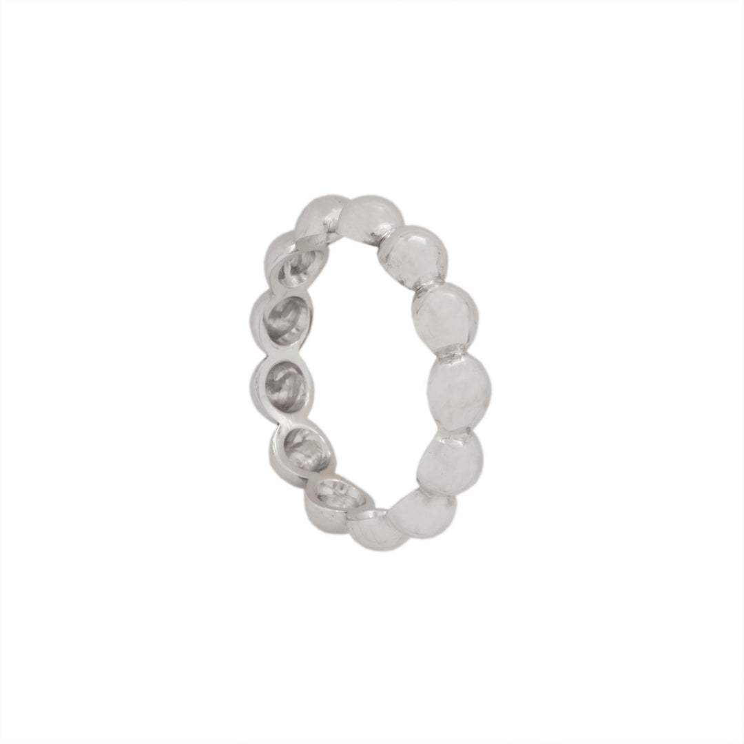 ALIANÇA ESFERAS GALILEU OURO BRANCO